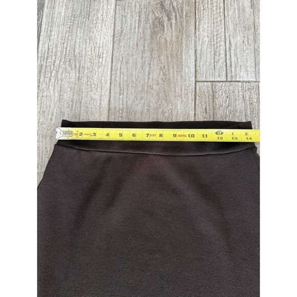 St. John Maxi Santana Knit Pull on Skirt Bottom Fringe Brown Size M Boho - Picture 6 of 12